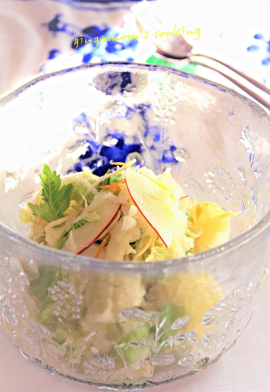 塩麹と柚子で白菜・りんご・セロリのサラダの画像
