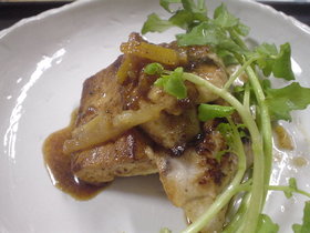 豆腐とかじきのフルーツビネガーソテー