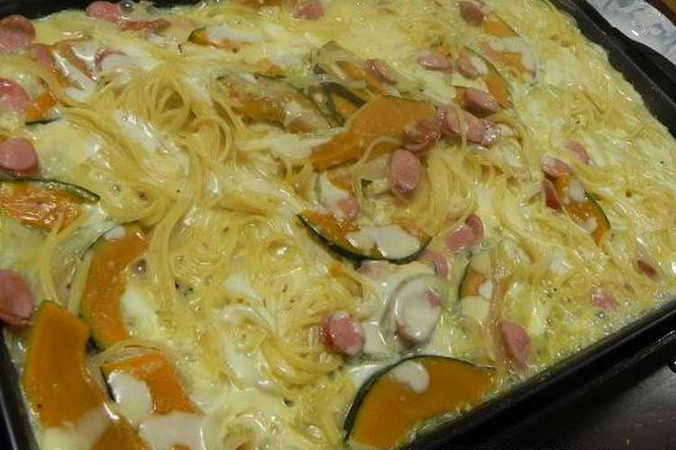 ホットプレートで簡単 スパゲティグラタン レシピ 作り方 By 140 わんたるママ クックパッド