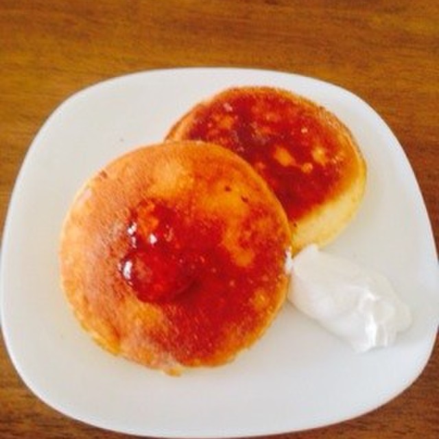 Hmで簡単 ふわふわスフレパンケーキ レシピ 作り方 By ゅゅゅんっ クックパッド 簡単おいしいみんなのレシピが359万品