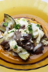 3.鹿肉と豆腐のつぶしサラダ