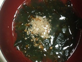鍋さえあれば簡単!おいしいわかめスープ!