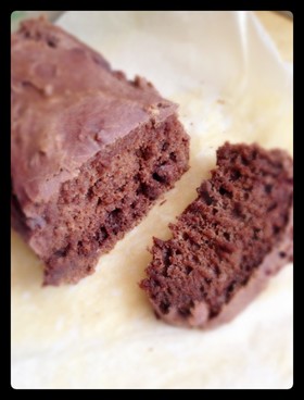 卵、油、乳なし♪ヘルシー豆腐ココアケーキ