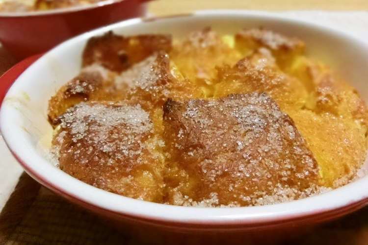 パンの耳をリメイク パンプディング レシピ 作り方 By ももいろさくら クックパッド 簡単おいしいみんなのレシピが352万品