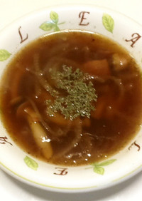 しめじ☆ベーコンのオニオンスープ