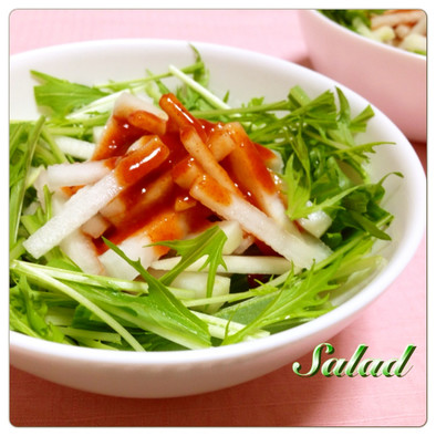 ✿ピリ辛キムチ 大根と水菜サラダ✿の写真