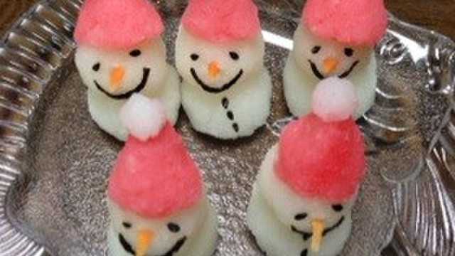 簡単 大根おろし スノーマン 雪だるま レシピ 作り方 By きょゆず クックパッド 簡単おいしいみんなのレシピが373万品