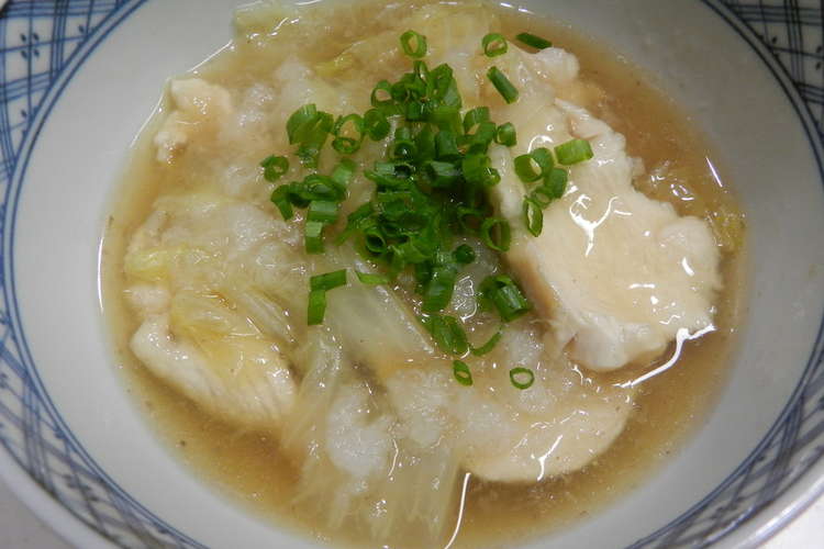 温か ささみと白菜のヘルシー煮 レシピ 作り方 By マロロン犬 クックパッド 簡単おいしいみんなのレシピが352万品