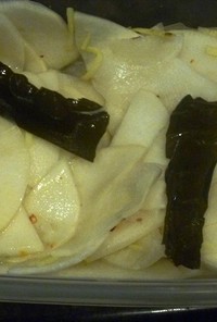 かぶの甘酢　浅漬け、５分で食べれる