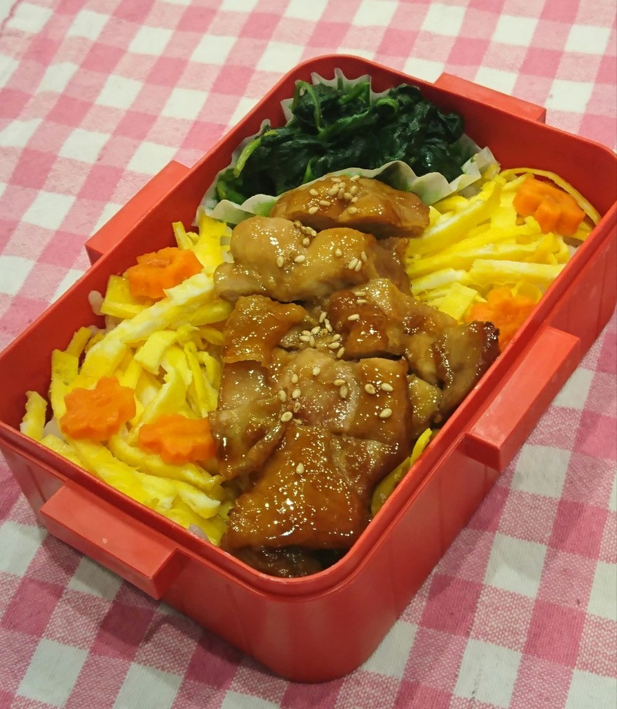 甘辛♪美味しい鶏丼✰お弁当の画像