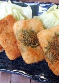 梅しそと黒胡椒の高野豆腐カツ