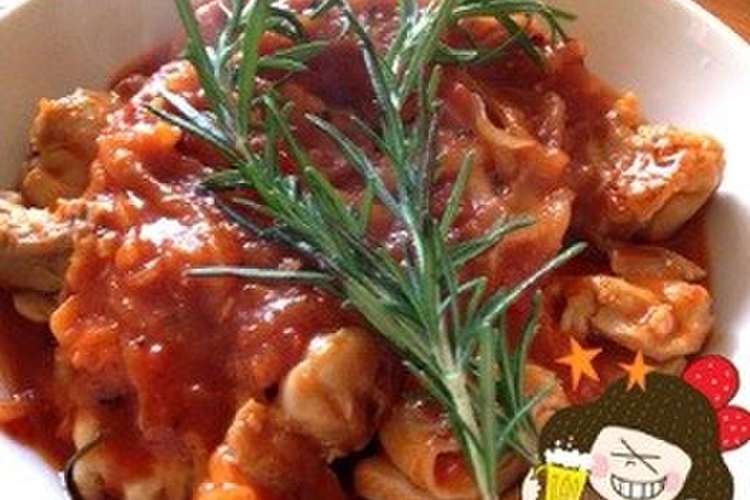 市販パスタソースでとり肉のトマト煮 レシピ 作り方 By Akino37 クックパッド 簡単おいしいみんなのレシピが366万品