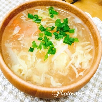 ふわふわ玉子の中華スープの写真