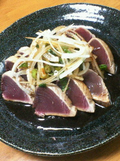フライパンで作る★鰹のタタキ★