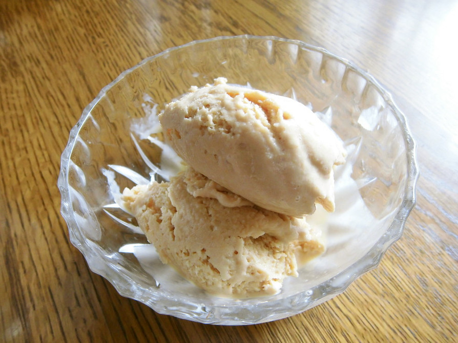 家庭で簡単にできるカラメルアイスクリームの画像