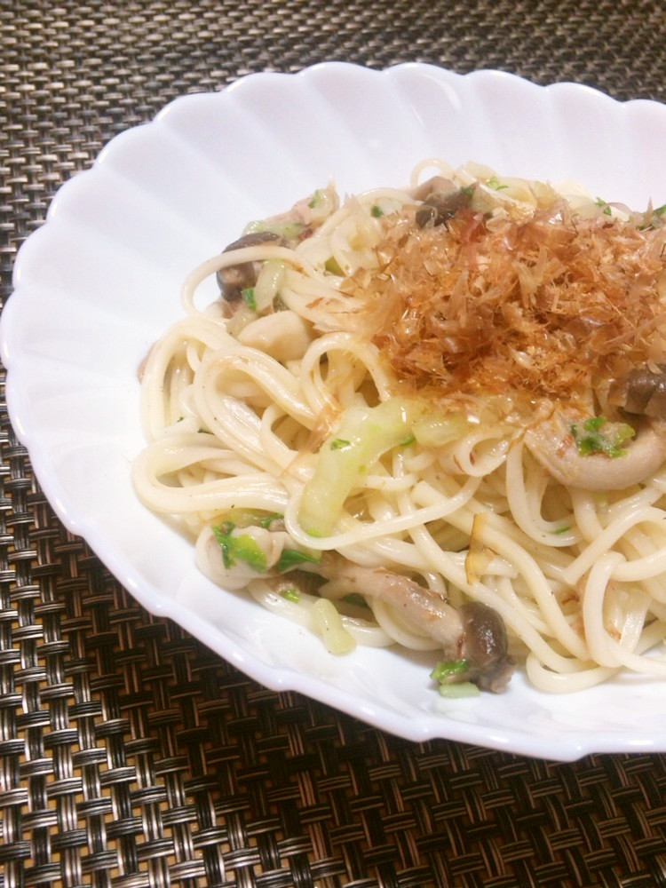 白菜&ツナの素麺チャンプルー☆簡単ランチの画像