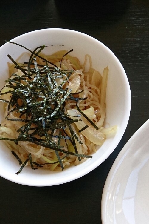 白滝で★和風たらこスパ風♪醤油バター♡の画像