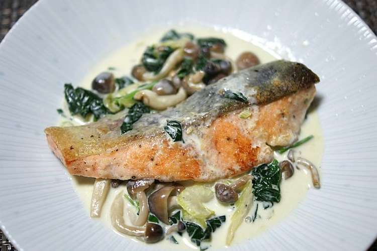 鮭のムニエル野菜たっぷりホワイトソース レシピ 作り方 By Lliachloe クックパッド 簡単おいしいみんなのレシピが361万品