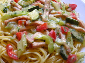 豆乳ソースパスタ