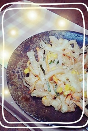 エビとイカの海鮮かき揚げ☆