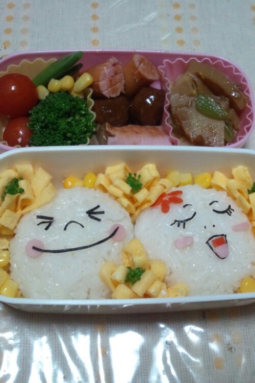 LINE ムーン  キャラ弁当(*≧∀≦