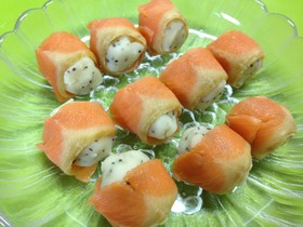 スモークサーモンのオシャレおつまみ