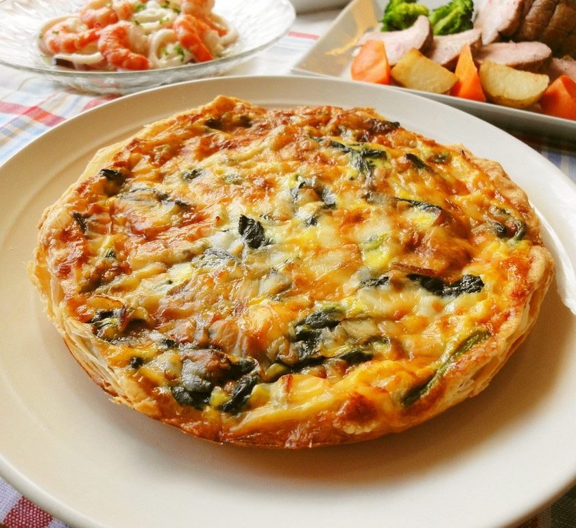 ほうれん草とフェタチーズの皮なしキッシュのレシピ