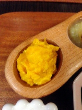 離乳食☆かぼちゃのカッテージチーズサラダの画像