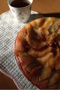タルトタタン風♡りんごと紅茶のケーキ