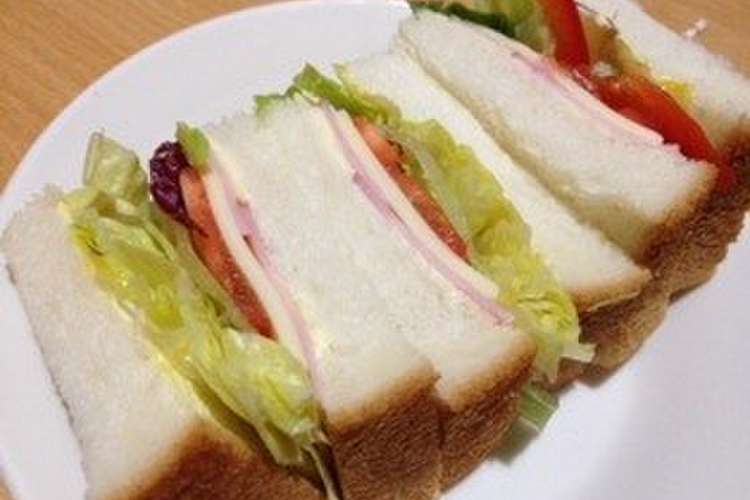 野菜 ハムチーズサンド つわり時にも レシピ 作り方 By Uka310 クックパッド