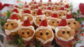 サンタカップケーキ☆ クリスマス