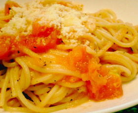 のびのびモツァレラとトマトのパスタ