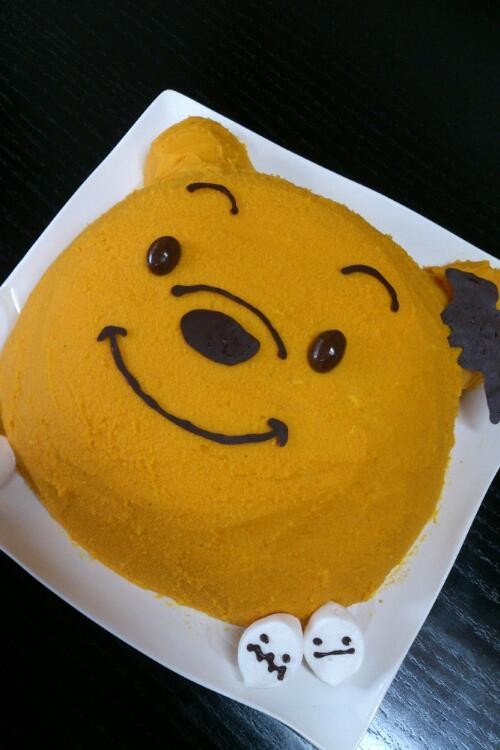 ハロウィン☆プーさんケーキの画像