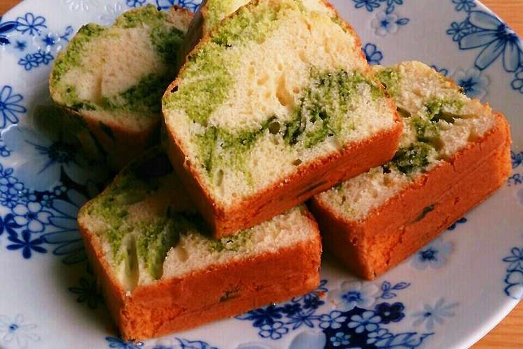 抹茶のマーブルパウンドケーキ レシピ 作り方 By ちゅうりっぷ日和 クックパッド