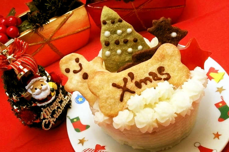 グレインフリー 犬用クリスマスケーキ レシピ 作り方 By ちょこたんママ クックパッド