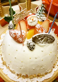 カスタードたっぷり☆クリスマスケーキ