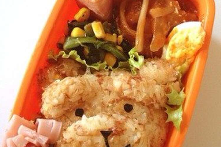 簡単 Tedのキャラ弁 レシピ 作り方 By あずにゃんころ クックパッド 簡単おいしいみんなのレシピが359万品