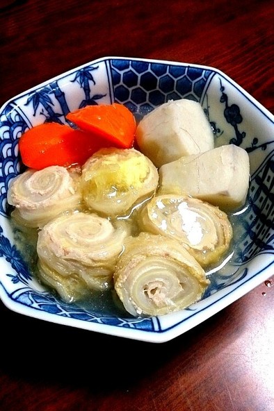 豚ロール白菜と里芋のポトフしょうが餡がけの写真