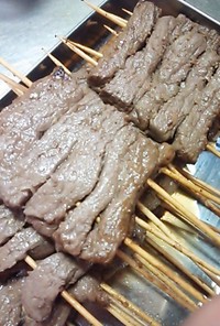 牛肉チョッカル　牛ロース　牛串焼き