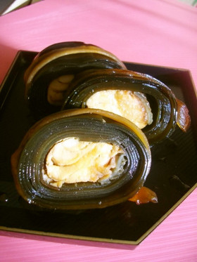 お節 簡単鮭の昆布巻き