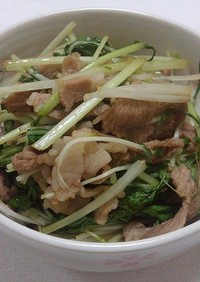 豚肉と水菜の煮物