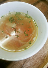 給食menu＊根菜のリボンスープ