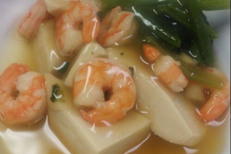 高野豆腐のえびあんかけ レシピ 作り方 By 3人ボウズと姫 クックパッド 簡単おいしいみんなのレシピが355万品