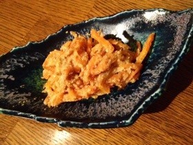 人参と生姜の味噌ごま炒めの画像