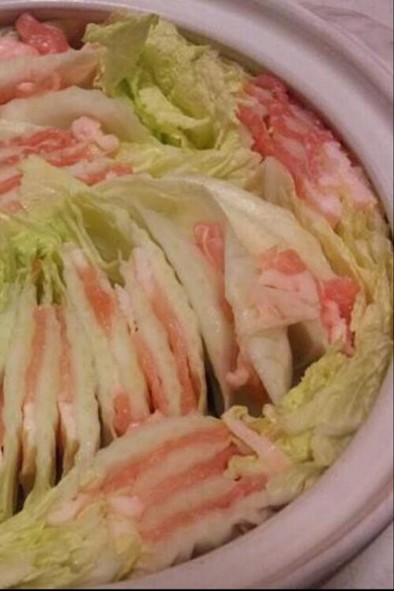 簡単!!白菜と豚肉のミルフィーユ鍋の写真