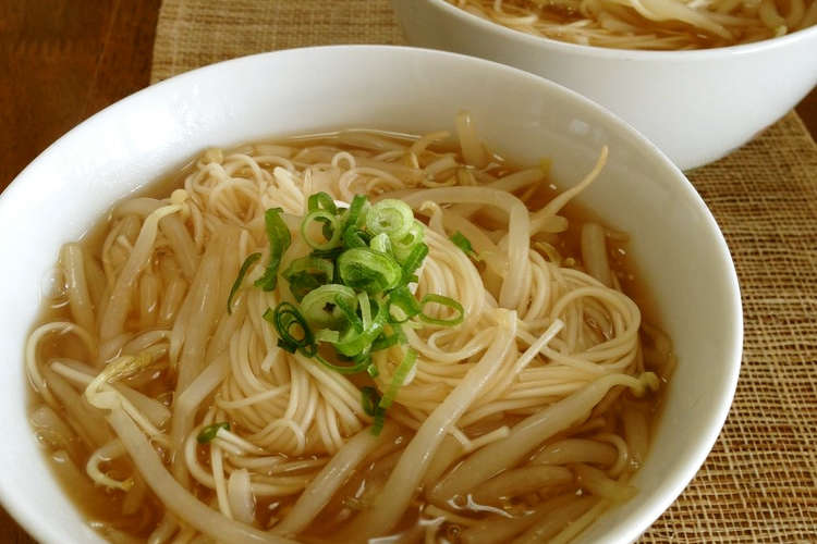 もやしだけで大満足 ラーメンみたいな素麺 レシピ 作り方 By Yukiki クックパッド 簡単おいしいみんなのレシピが366万品