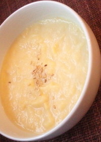 黄かぶの豆乳ポタージュ
