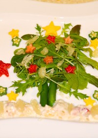 クリスマスツリーサラダの卵黄★の作り方