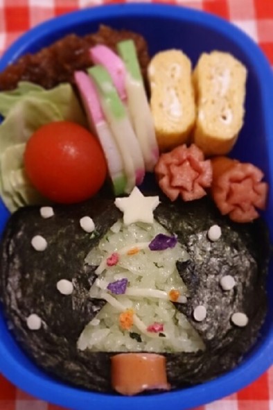 クリスマスツリー♡簡単お弁当♡キャラ弁♡の写真