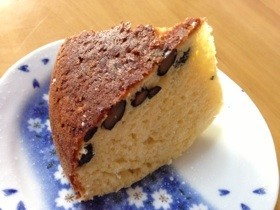 簡単‼HMと炊飯器日本酒と黒豆のケーキの画像